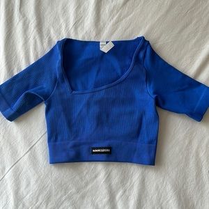 Fashion Nova Cropped Ribbed Workout Tank